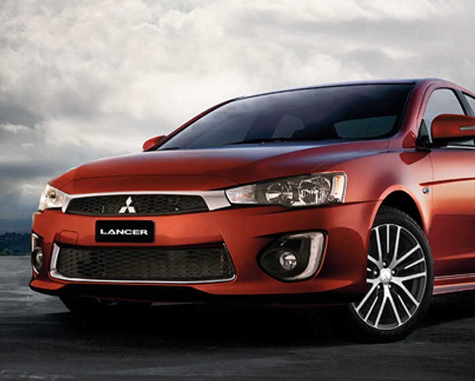 A Mitsubishi Lancer available for hire