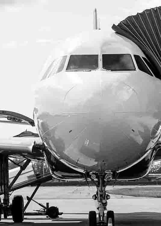Cargo loaded through the nose door of a freighter